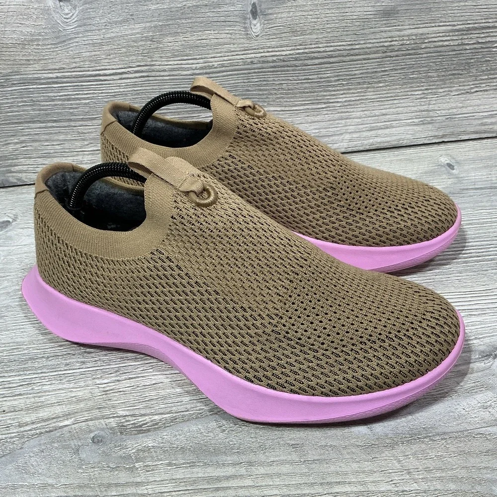 Allbirds TD Tree Dasher Relay Shoes Sneakers Walking Brown Pink Men's Size 10 US